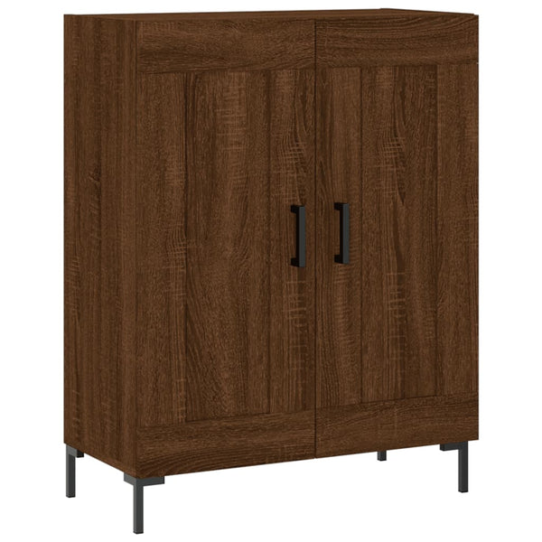 Kaappi ruskea tammi 69,5x34x180 cm tekninen puu