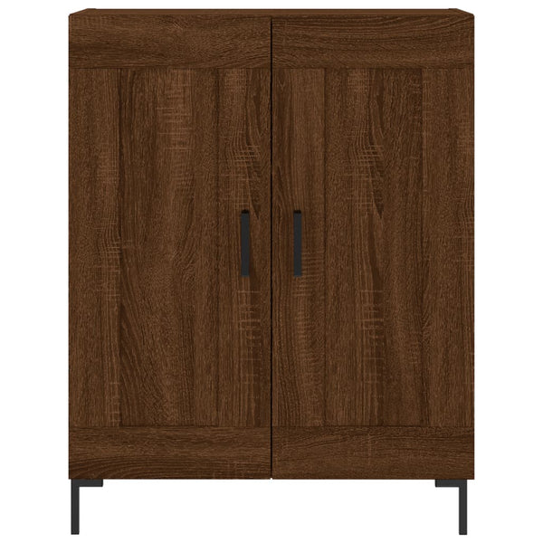 Kaappi ruskea tammi 69,5x34x180 cm tekninen puu
