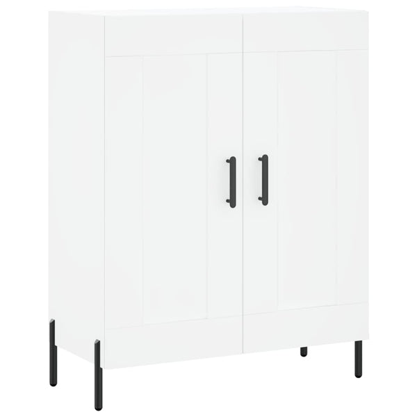 Kaappi valkoinen 69,5x34x180 cm tekninen puu (76)