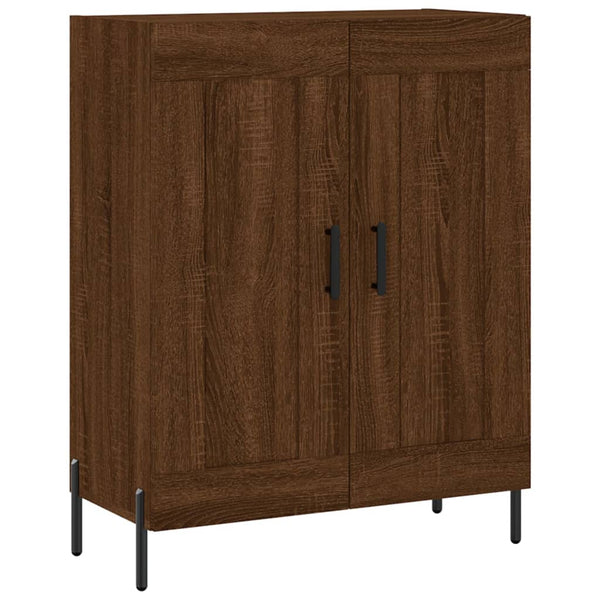 Kaappi ruskea tammi 69,5x34x180 cm tekninen puu