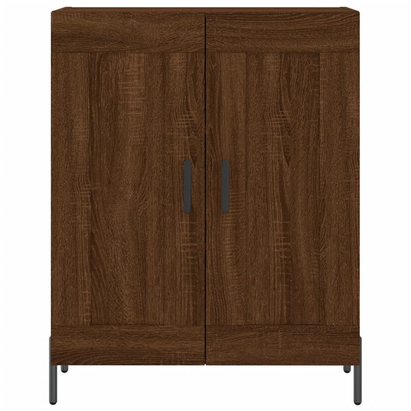 Kaappi ruskea tammi 69,5x34x180 cm tekninen puu