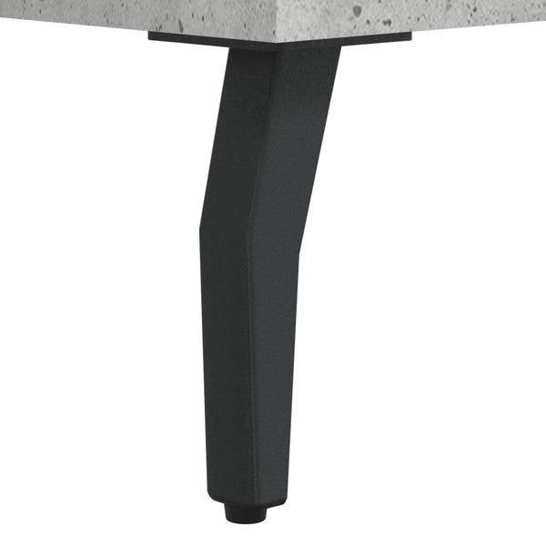 Kaappi betoninharmaa 69,5x34x180 cm tekninen puu (95)
