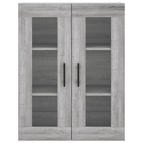Kaappi harmaa Sonoma 69,5x34x180 cm tekninen puu