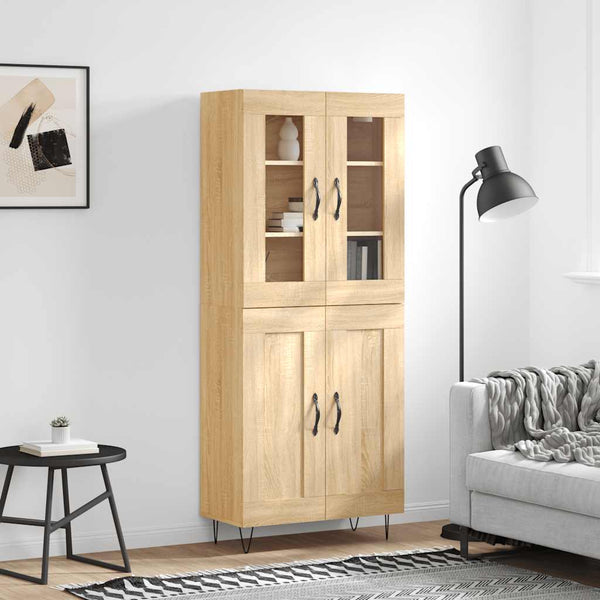 Kaappi Sonoma tammi 69,5x34x180 cm tekninen puu