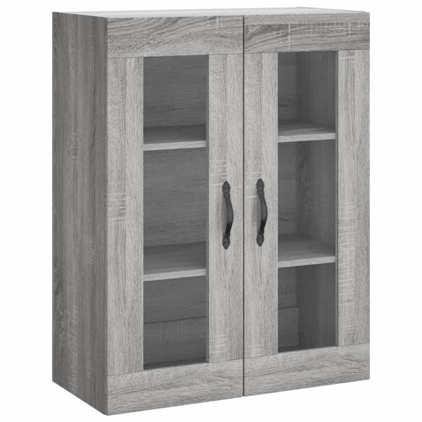 Kaappi harmaa Sonoma 69,5x34x180 cm tekninen puu (68)