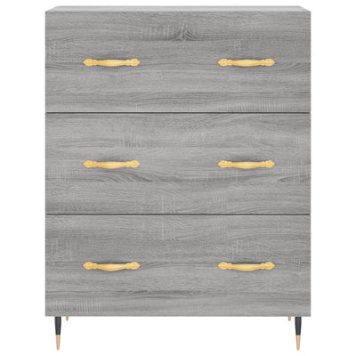 Kaappi harmaa Sonoma 69,5x34x180 cm tekninen puu