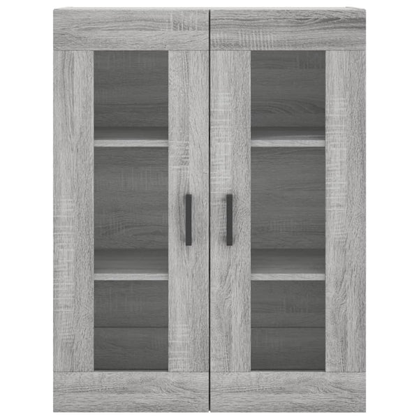 Kaappi harmaa Sonoma 69,5x34x180 cm tekninen puu (64)