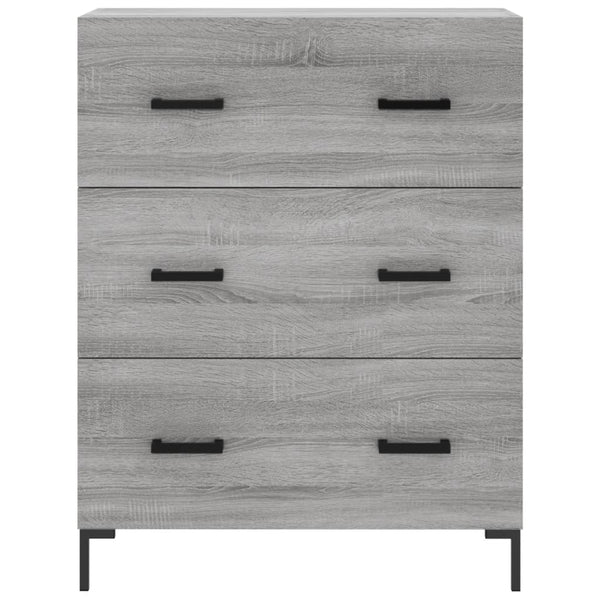 Kaappi harmaa Sonoma 69,5x34x180 cm tekninen puu (64)
