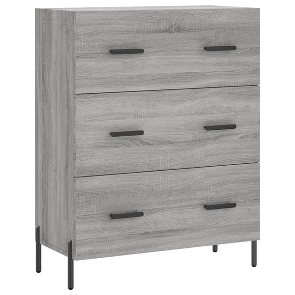 Kaappi harmaa Sonoma 69,5x34x180 cm tekninen puu