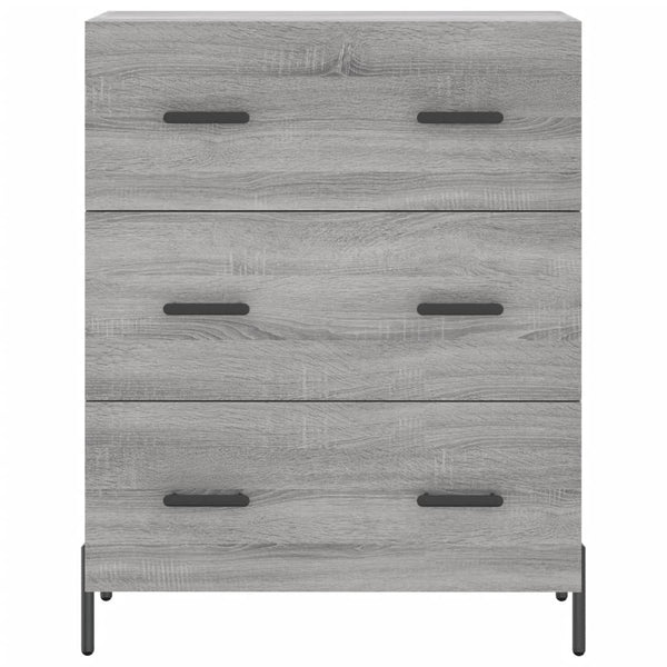 Kaappi harmaa Sonoma 69,5x34x180 cm tekninen puu