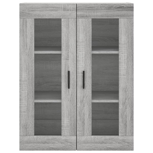 Kaappi harmaa Sonoma 69,5x34x180 cm tekninen puu (63)