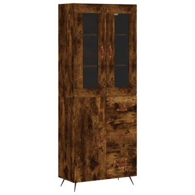 Kaappi savutammi 69,5x34x180 cm tekninen puu