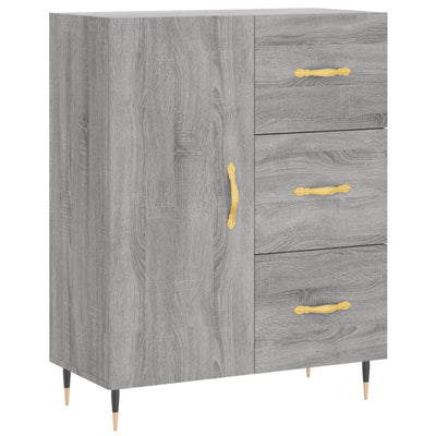 Kaappi harmaa Sonoma 69,5x34x180 cm tekninen puu