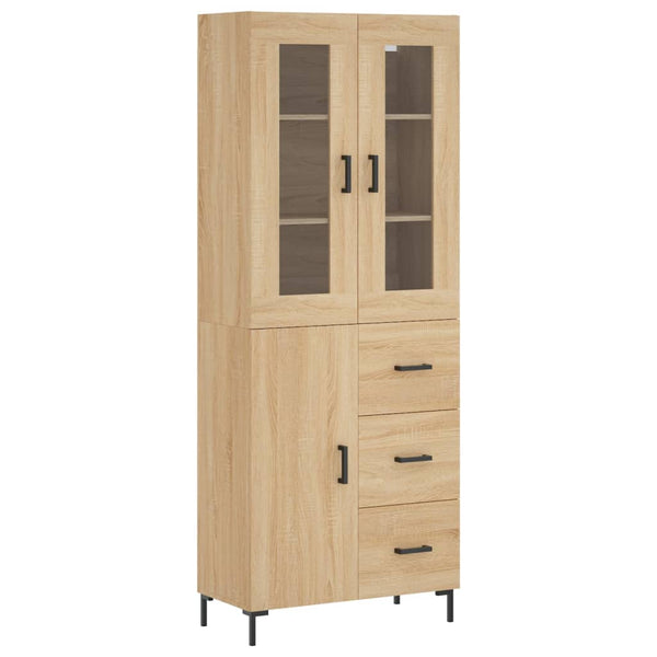 Kaappi Sonoma tammi 69,5x34x180 cm tekninen puu