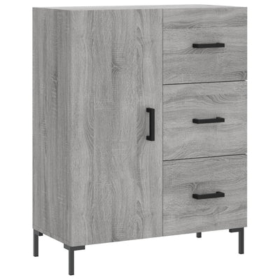 Kaappi harmaa Sonoma 69,5x34x180 cm tekninen puu