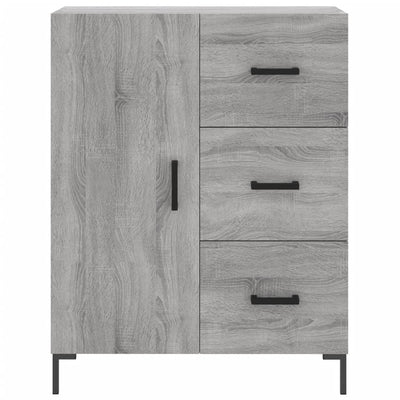 Kaappi harmaa Sonoma 69,5x34x180 cm tekninen puu