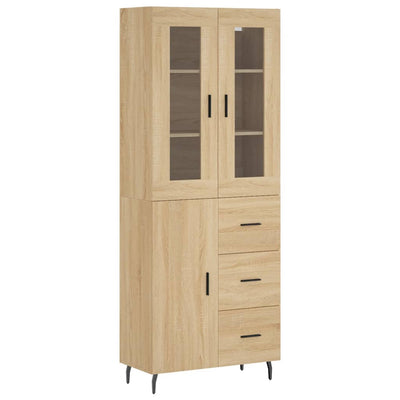 Kaappi Sonoma tammi 69,5x34x180 cm tekninen puu