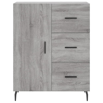 Kaappi harmaa Sonoma 69,5x34x180 cm tekninen puu