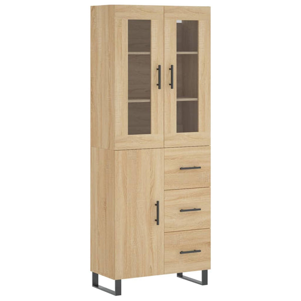 Kaappi Sonoma tammi 69,5x34x180 cm tekninen puu (64)