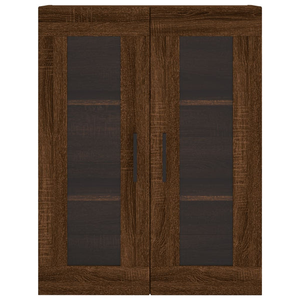 Kaappi ruskea tammi 69,5x34x180 cm tekninen puu