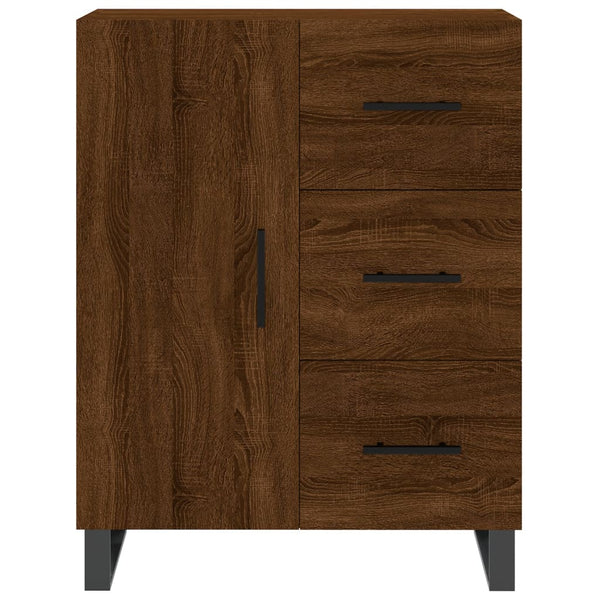 Kaappi ruskea tammi 69,5x34x180 cm tekninen puu