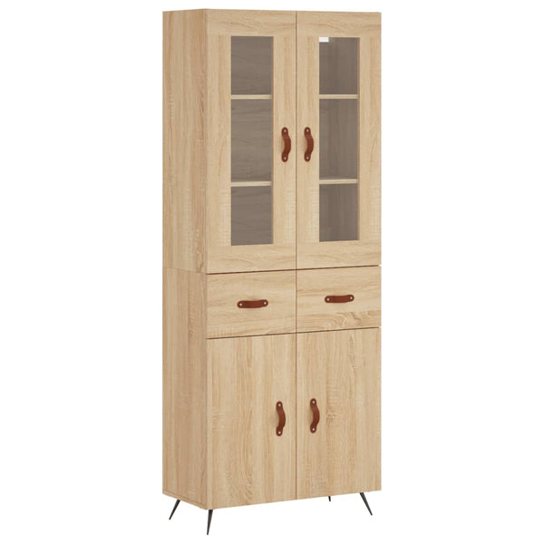 Kaappi Sonoma tammi 69,5x34x180 cm tekninen puu