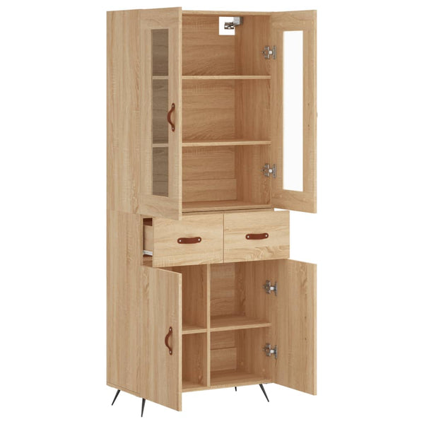 Kaappi Sonoma tammi 69,5x34x180 cm tekninen puu
