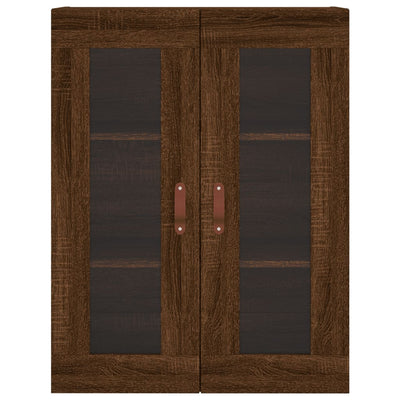Kaappi ruskea tammi 69,5x34x180 cm tekninen puu