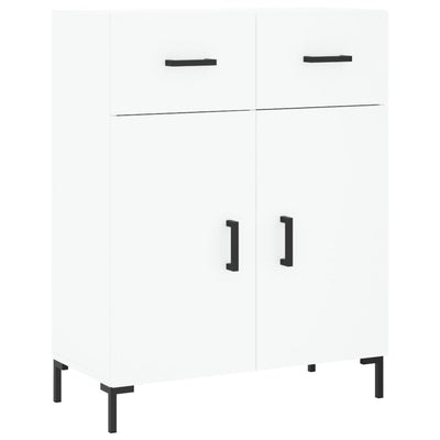 Kaappi valkoinen 69,5x34x180 cm tekninen puu