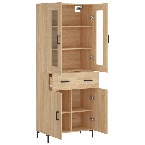 Kaappi Sonoma tammi 69,5x34x180 cm tekninen puu (63)