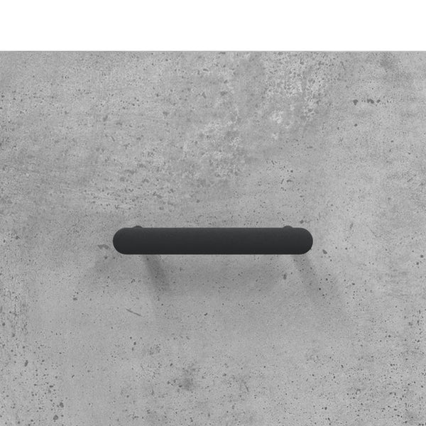Kaappi betoninharmaa 69,5x34x180 cm tekninen puu (79)