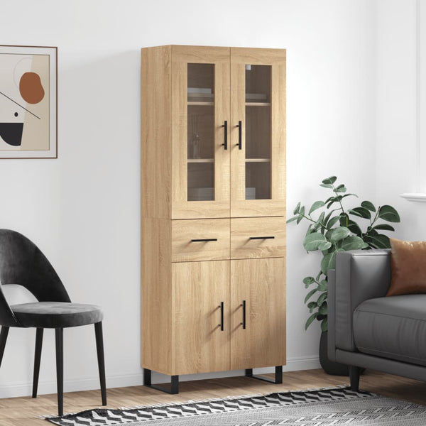 Kaappi Sonoma tammi 69,5x34x180 cm tekninen puu