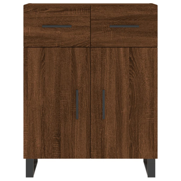 Kaappi ruskea tammi 69,5x34x180 cm tekninen puu