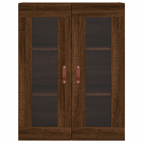 Kaappi ruskea tammi 69,5x34x180 cm tekninen puu