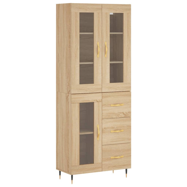 Kaappi Sonoma tammi 69,5x34x180 cm tekninen puu