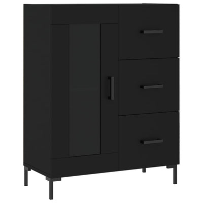 Kaappi musta 69,5x34x180 cm tekninen puu