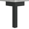 Kaappi betoninharmaa 69,5x34x180 cm tekninen puu