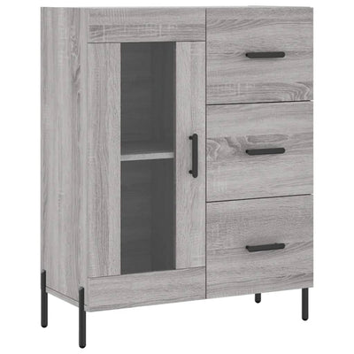 Kaappi harmaa Sonoma 69,5x34x180 cm tekninen puu