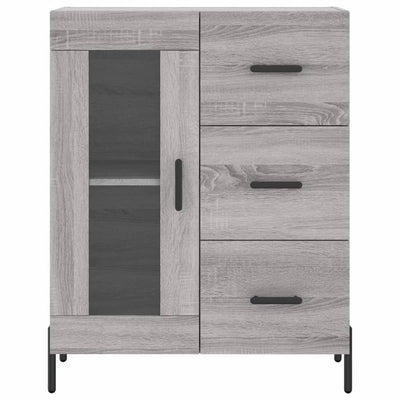 Kaappi harmaa Sonoma 69,5x34x180 cm tekninen puu