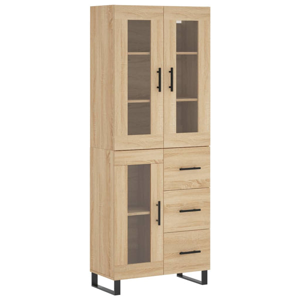 Kaappi Sonoma tammi 69,5x34x180 cm tekninen puu
