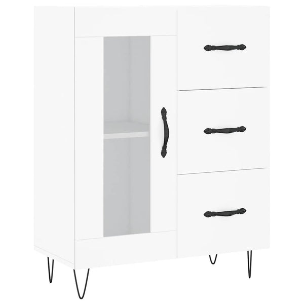 Valkoinen kaappi 34 cm 69,5x180 cm puusta teknisestä