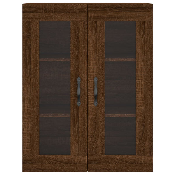 Kaappi ruskea tammi 69,5x34x180 cm tekninen puu