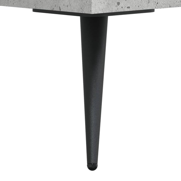 Kaappi betoninharmaa 69,5x34x180 cm tekninen puu