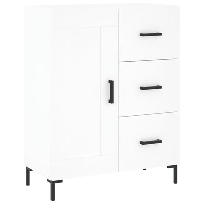Kaappi valkoinen 69,5x34x180 cm tekninen puu