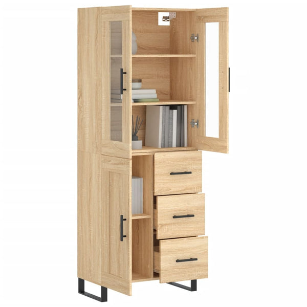 Kaappi Sonoma tammi 69,5x34x180 cm tekninen puu