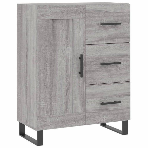 Kaappi harmaa Sonoma 69,5x34x180 cm tekninen puu