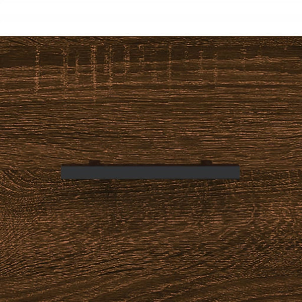 Kaappi ruskea tammi 69,5x34x180 cm tekninen puu