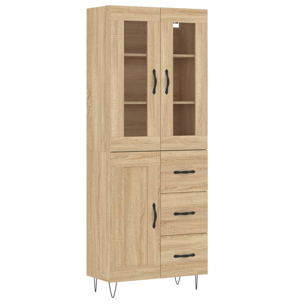 Kaappi Sonoma tammi 69,5x34x180 cm tekninen puu