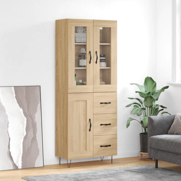 Kaappi Sonoma tammi 69,5x34x180 cm tekninen puu