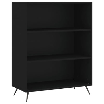 Kaappi musta 69,5x34x180 cm tekninen puu